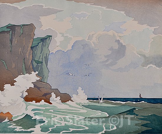 Rough Sea by
                                    Eric Slater, copyright  James
                                    Trollope